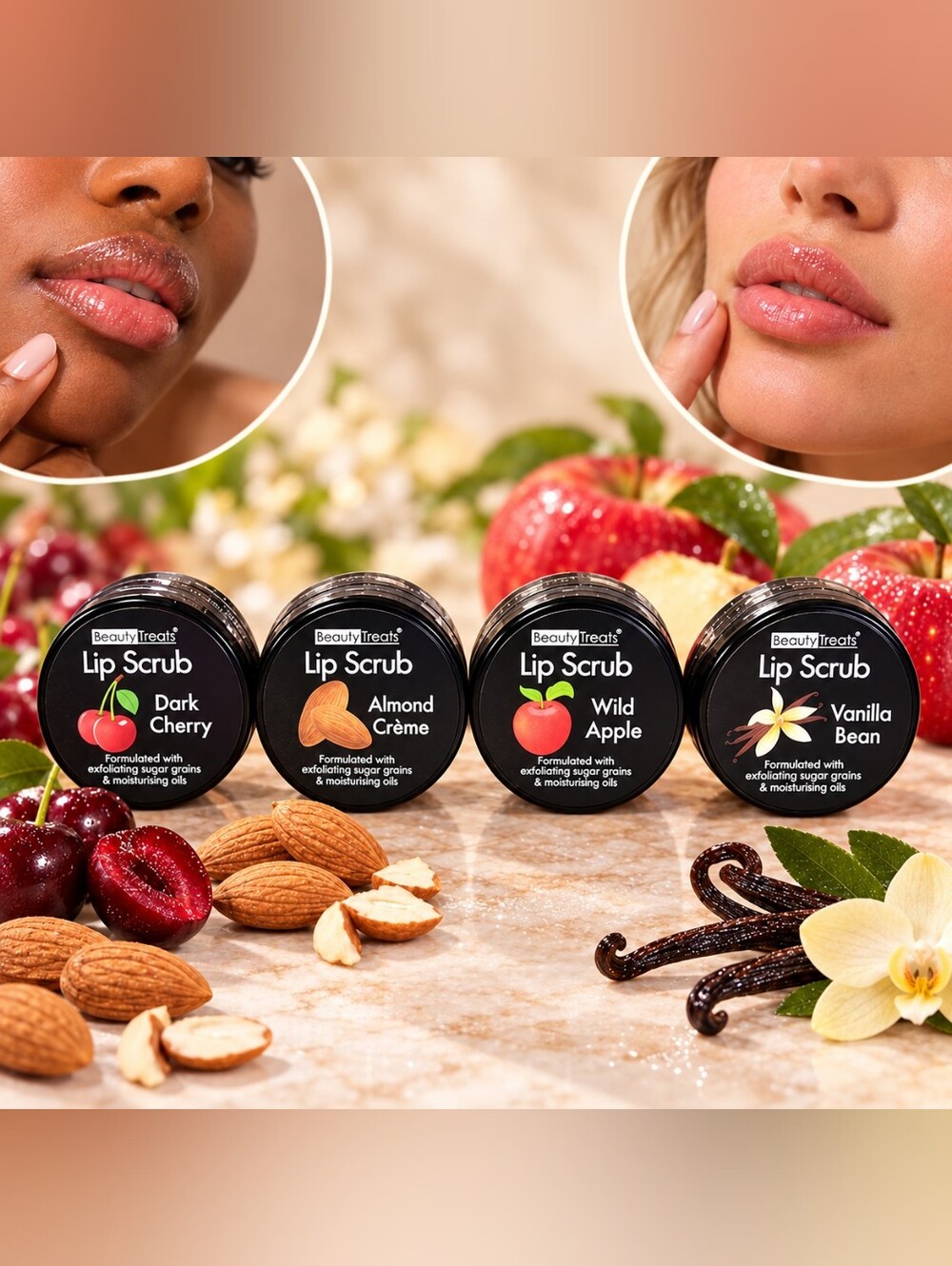 Beauty Treats Natural Lip Scrubs Singles